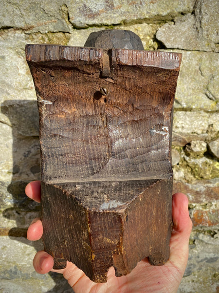 A Super English 16th Century Carved Oak Portrait Corbel Of Generous Size & Weight. Guy Fawkes…? - Source Vintage
