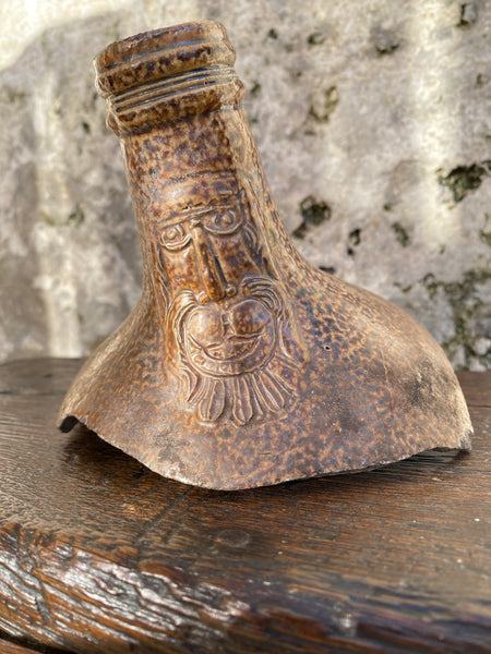 Antique 16th-17th Century Bellamine Jug Or Witches Bottle Fragment