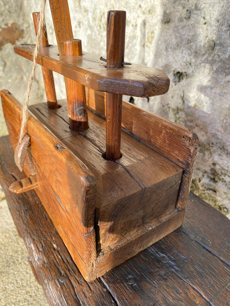 Superb Antique Early 19th Century Pine Drop Down Mouse Trap c.1820