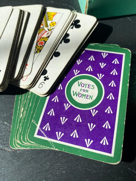 Rare Set Original Antique Early 20th Century Suffragette ‘Votes For Women’ Playing Cards c.1910 - Source Vintage