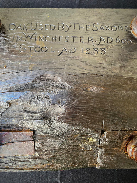Rare & Rather Curious Saxon Era Come Victorian Scratch Built Stool With A Winchester Connection