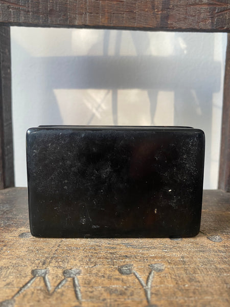 Antique 19th Century Snuff Box With Naive Period Painting Of The ‘Horse & Groom’ Pub, Lea Bridge, Engraved Inside & Dated 1816