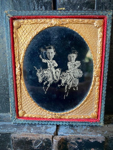 Rare Antique 19th Century Tintype Photo From Brighton West Pier