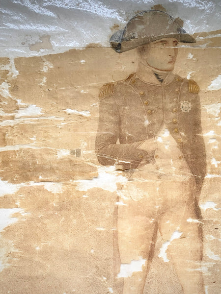 Rare Early 19th Century Engraver’s Proof Of Napoleon At Malmaison On Silk, After Jean-Baptiste Isabey, Engraved By Charles-Louis Lingée And Finished By Richard Cooper c. 1802–1804