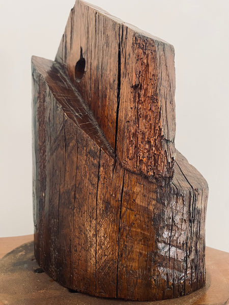 Rare Antique 15th Century End Timber From The Roof Of Holy Trinity Church c.1485