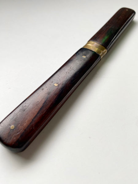 Antique 19th Century Campaign Cutlery Set With Rosewood Handles