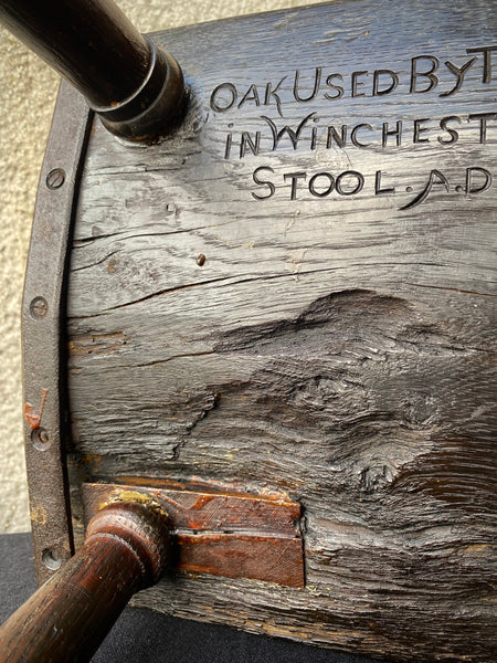 Rare & Rather Curious Saxon Era Come Victorian Scratch Built Stool With A Winchester Connection