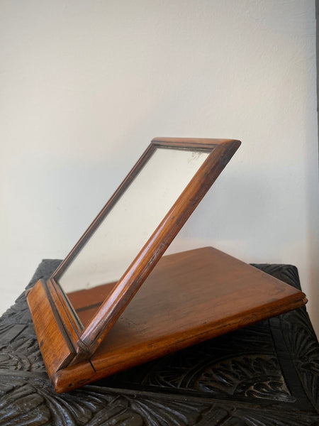 Antique 19th Century Treen Campaign Mirror c.1830