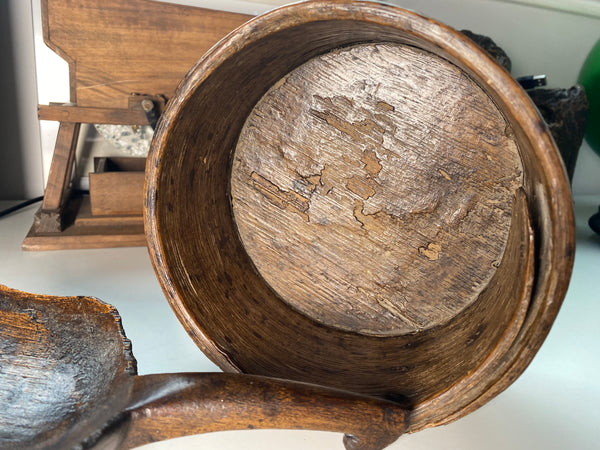 Early George IV Treen Grain Measure & Scoop With Link To The ‘Swing Riots’ Of 1843 With Provenance - Source Vintage