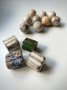 Antique 18th & 19th Century Games Lot Knucklebones & Marbles