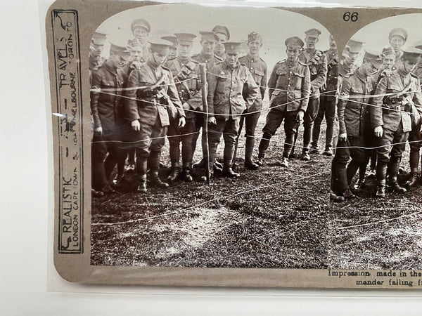 WW1 Military Stereoview Of The Macabre Zeppelin Fall In Billericay Essex