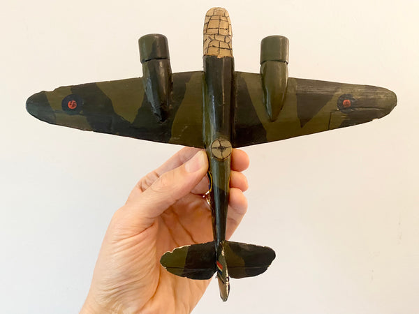 Vintage WW2 Era Scratch Built Toy Bristol Blenheim Bomber Plane