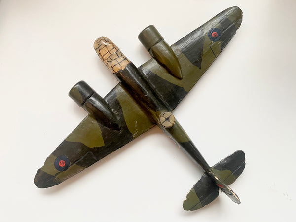 Vintage WW2 Era Scratch Built Toy Bristol Blenheim Bomber Plane