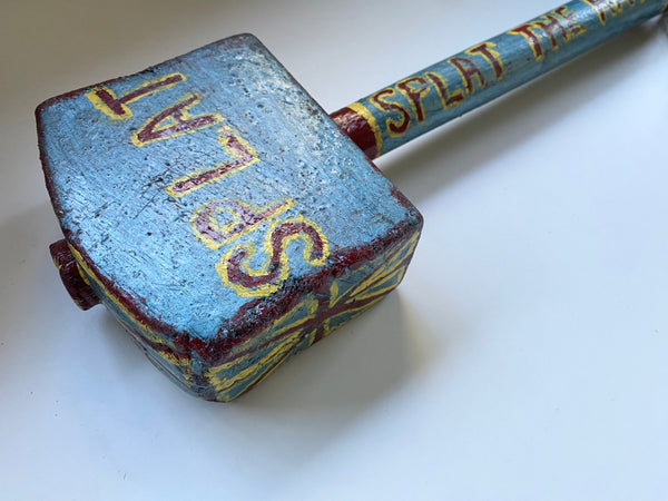 Vintage Folk Art ‘Splat The Rat’ Game Mallet c.1950’s