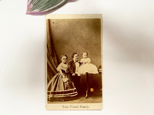 Pair Rare Antique Carte De Visites Of Tom Thumb’s Wedding - Source Vintage