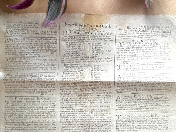 Rare Antique 18th Century Newspaper Dated 1762! - Source Vintage