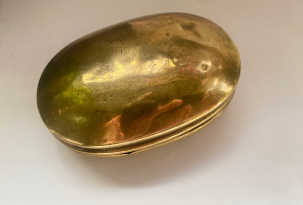 Antique 19th Century Snuff Box & Spoon, Named & Dated 1853 - Source Vintage