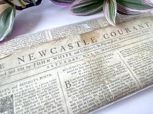 Rare Antique 18th Century Newspaper Dated 1762! - Source Vintage