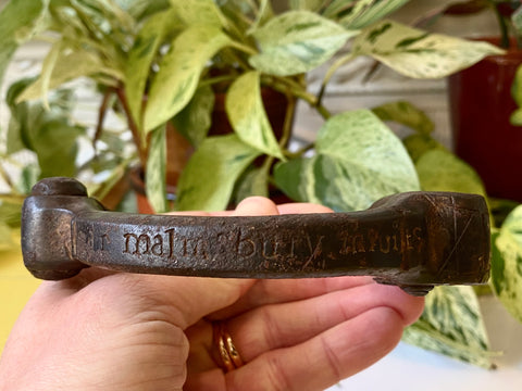 **RESERVED FOR MATT** Rare 17th Century Witch Trial Leg Iron Rector Of Somerford, Malmesbury, Wiltshire - Source Vintage