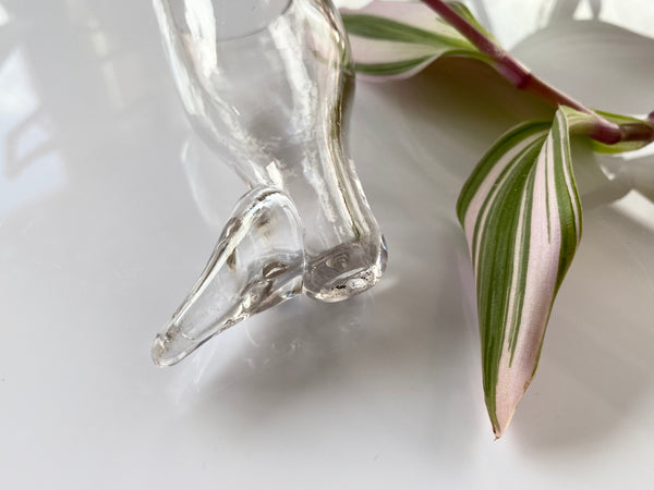Antique Georgian Glass Stirrup Cup In The Form Of A Boot c.1770 - Source Vintage