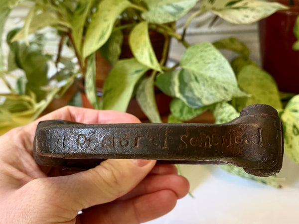 **RESERVED FOR MATT** Rare 17th Century Witch Trial Leg Iron Rector Of Somerford, Malmesbury, Wiltshire - Source Vintage